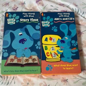 Vintage Blues Clues VHS Tapes Set of 2